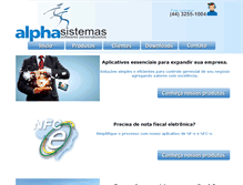 Tablet Screenshot of alphasistemas.net
